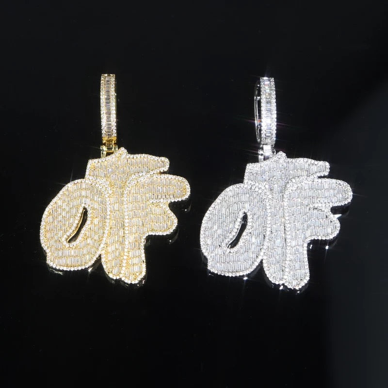 Pendentif OTF plaqué or