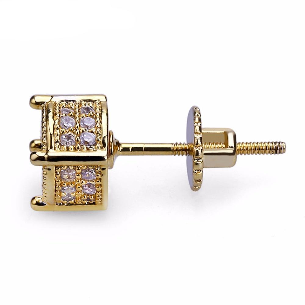 7mm Iced Out Ronde Oorbellen - ICED OUT