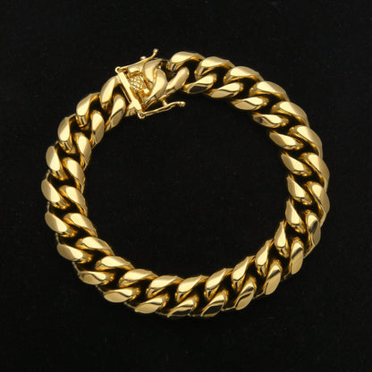 Bracelet Cubain Miami 12mm