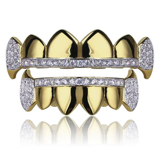 Premium Iced Out Fang Grillz Set